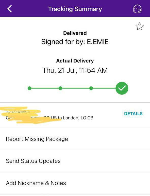 delivery proof